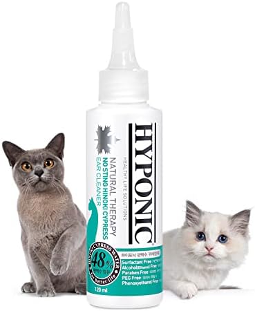 HYPONIC No-Sting Hinoki Cypress Ear Cleaner for Cats 120ml