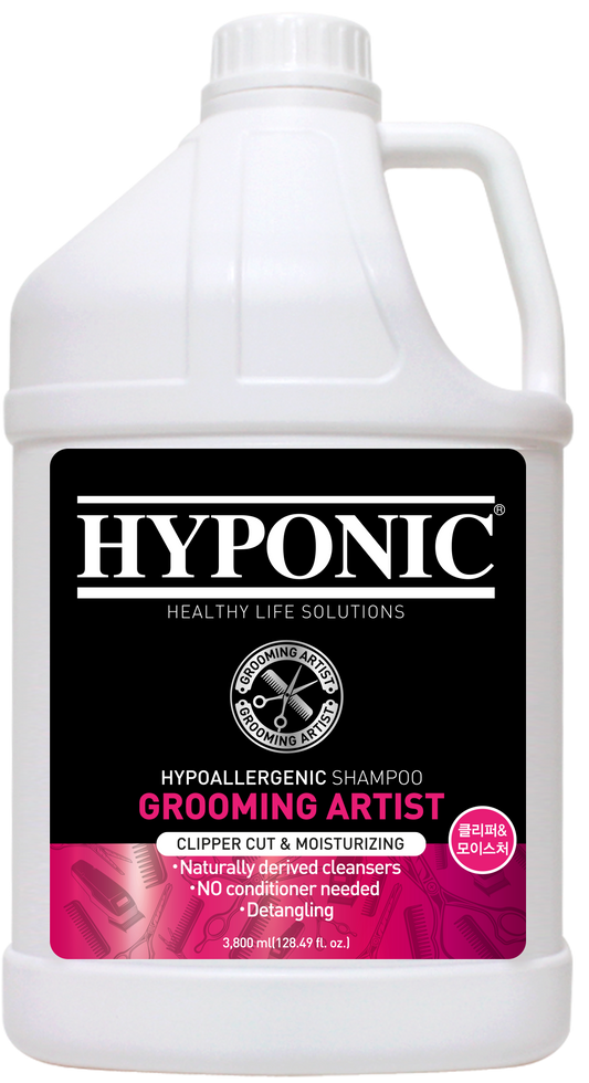 HYPONIC Grooming Artist Moisturizing Shampoo for Clipper Cuts - Professional Dog Grooming Formula 3.8