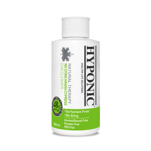 HYPONIC No Sting Hinoki Cypress Ear Cleaner – 500ml Hypoallergenic Ear Cleaner for Sensitive Pets