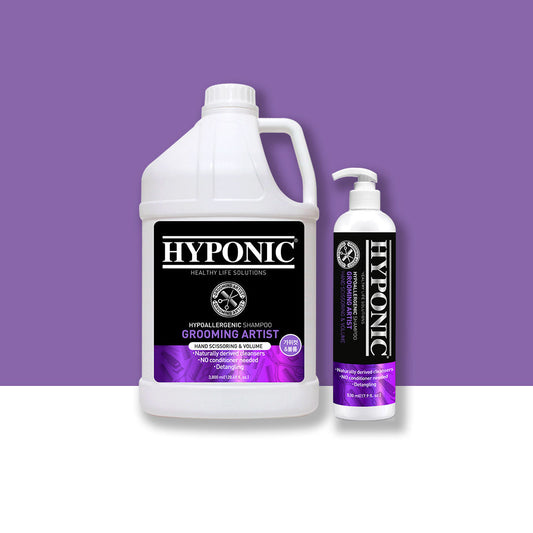 HYPONIC Grooming Artist Volumizing Shampoo for Hand Scissoring - Professional Dog Grooming Formula for Poodle and Bichon Frise Breeds