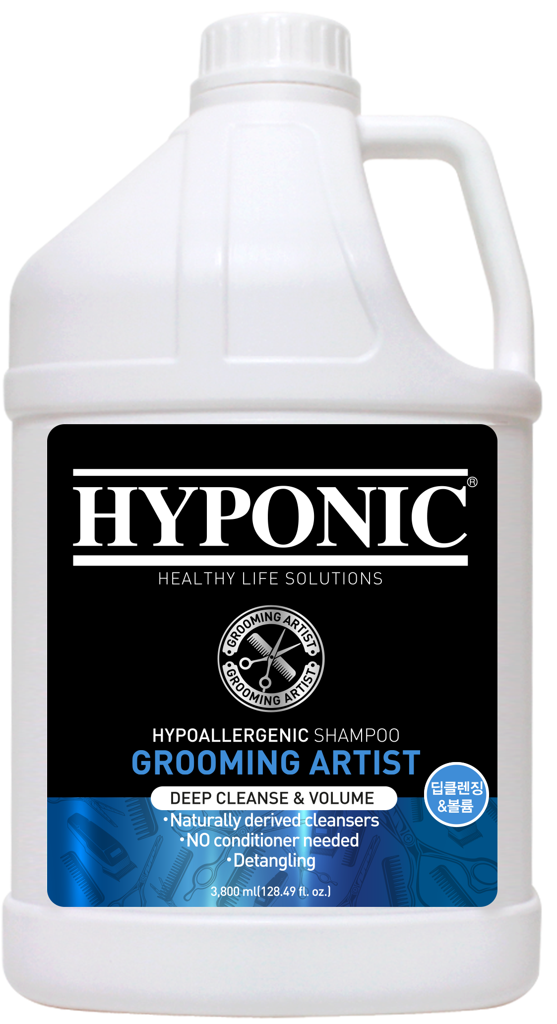 HYPONIC Grooming Artist Deep Cleansing Shampoo for White and Dirty Coats - Professional Dog Grooming Formula with No Conditioner Needed
3.8l
