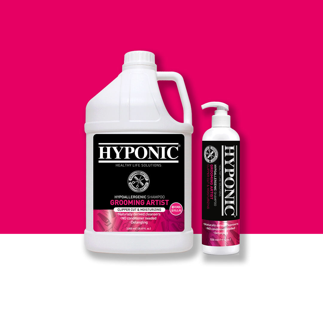 HYPONIC Grooming Artist Moisturizing Shampoo for Clipper Cuts - Professional Dog Grooming Formula 