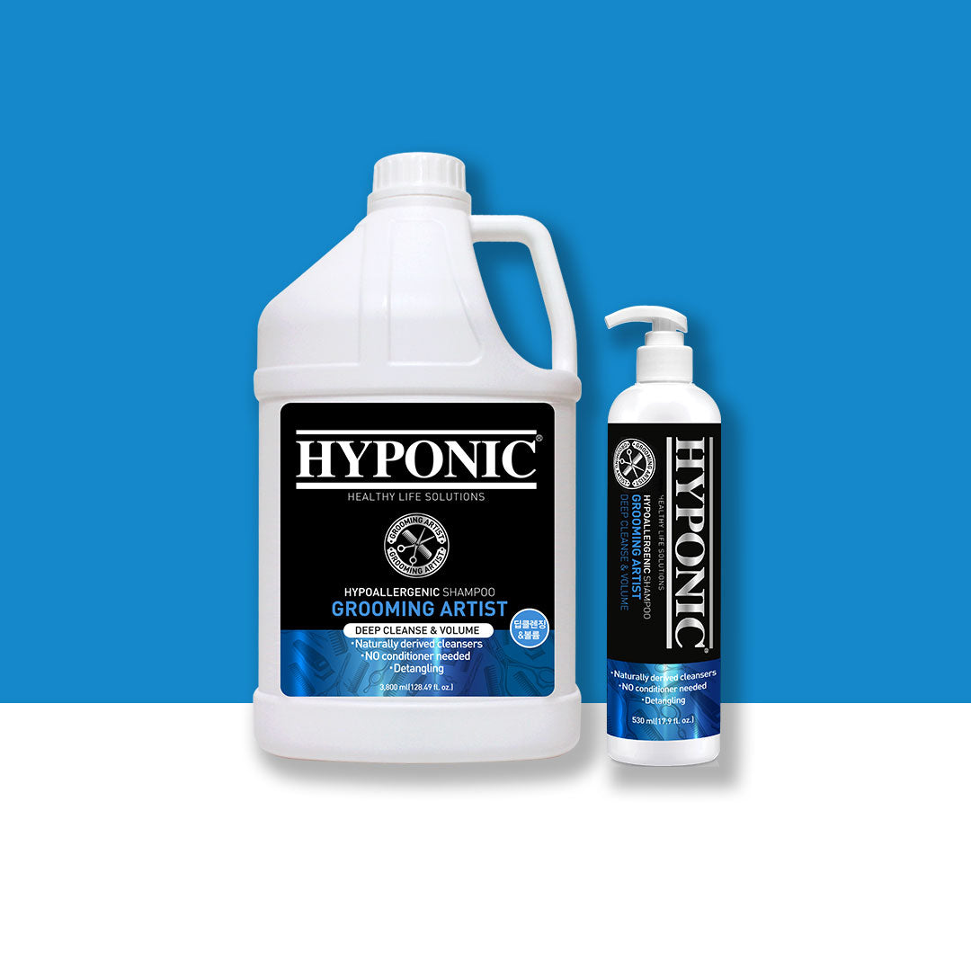 HYPONIC Grooming Artist Deep Cleansing Shampoo for White and Dirty Coats - Professional Dog Grooming Formula with No Conditioner Needed
