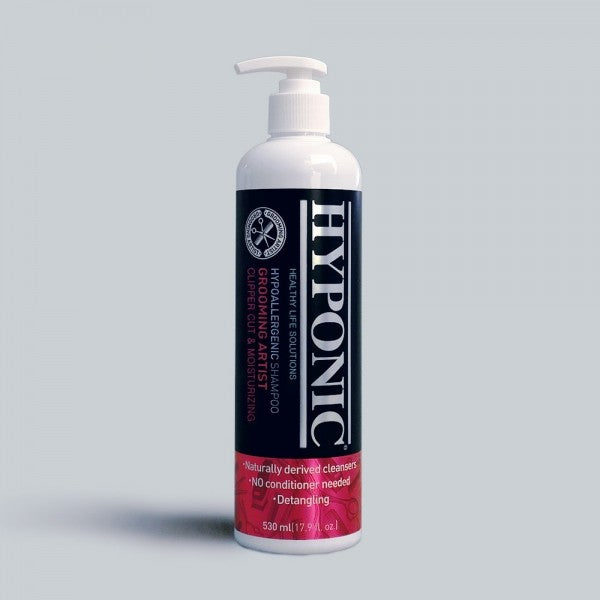 HYPONIC Grooming Artist Moisturizing Shampoo for Clipper Cuts - Professional Dog Grooming Formula 530ml