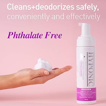 HYPONIC Hypoallergenic Waterless Pet Shampoo – 190ml Natural, Chemical-Free Pet Shampoo for Sensitive Pets Unscented