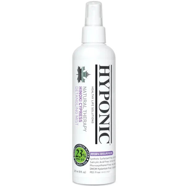 HYPONIC Detangling Moisturizing Mist – Surfactant-Free Grooming Spray with Hinoki Cypress 237ml